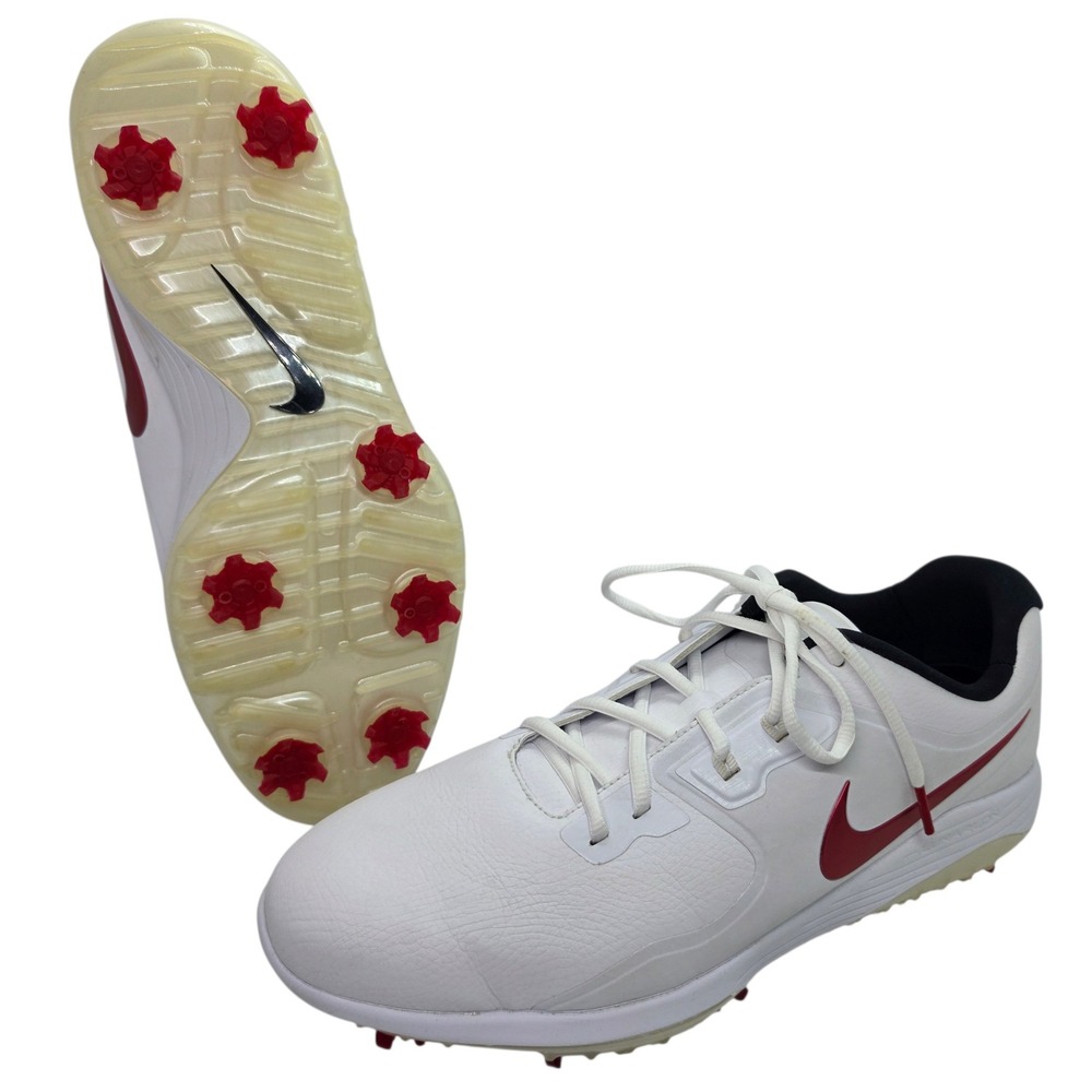 Nike Vapor Pro Golf Shoes White University Red AQ2197-104 Mens 13